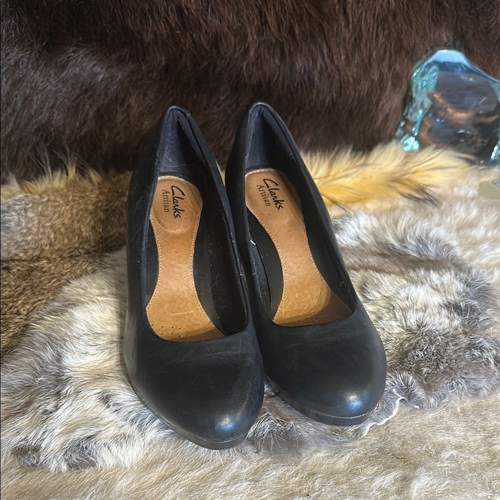 Clarks Women's Black Pumps 8 (3700)